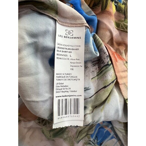 Les Benjamins x The Webster Allover Print Silk Shirt - Picture 7 of 7